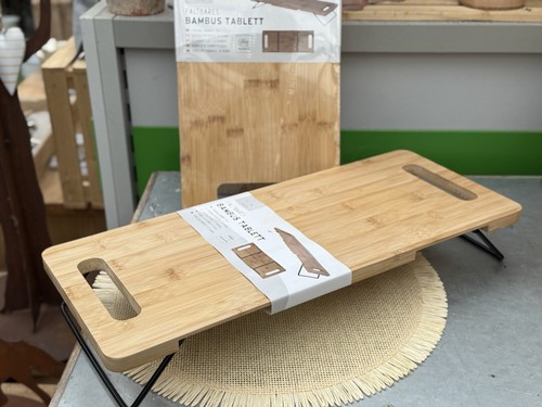Serviertablett bambus klappbar - serviertablett,