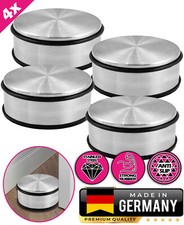 4x Edelstahl Türstopper Boden