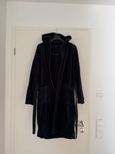 VOSSEN Bademantel unisex - Gr. XS - schwarz