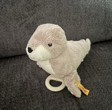 STEIFF Robbe mit Spieluhr  NR: 242113  Kuscheltier