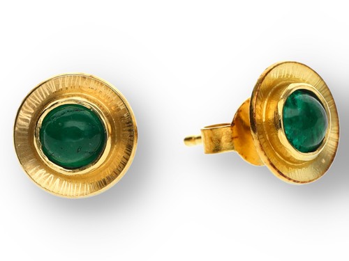 Smaragd ohrstecker ohrringe - ohrstecker,