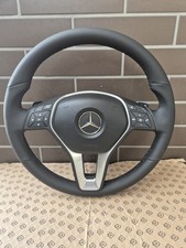 KOMPLETT LENKRAD STEERING MERCEDES W246 W176 W212 W204 GLK NEU LEDER SPURHALTE 