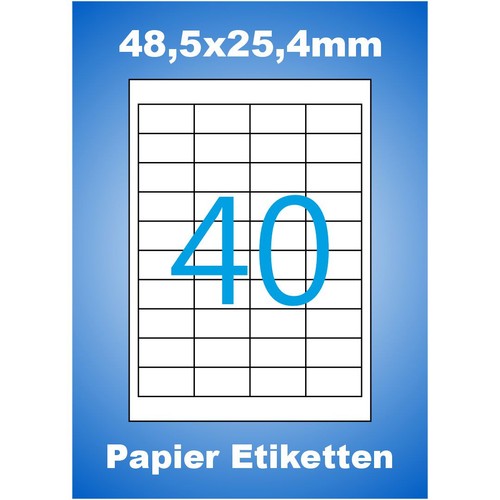 4000 etiketten 5x25 mm - 4000,