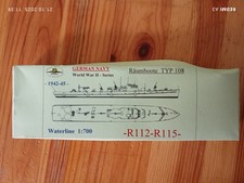 HP Models 1/700 Räumboote Typ 108 R-112-R115 OVP