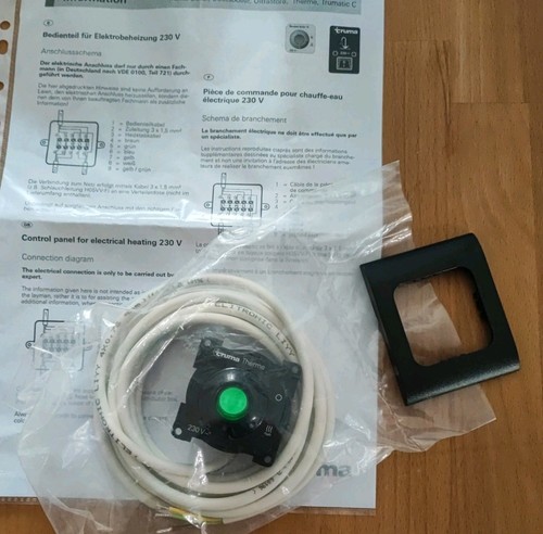 Bedienteil schwarz inkl - ., 3m