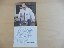Johann Lafer  - Autogrammkarte - Kenwood -