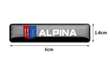 alpina logo 2x Aufkleber GEL