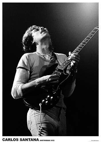 Santana poster carlos live - carlos,