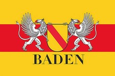 Holzschild 18x12 Flagge Baden