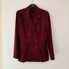 Hosenanzug Set aus Blazer und Hose, leichtes Material, Größe 36 schwarz grau