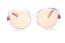 Vintage 70er Sonnenbrille Damen Pastell Rosa oversize France Design Mode    C10
