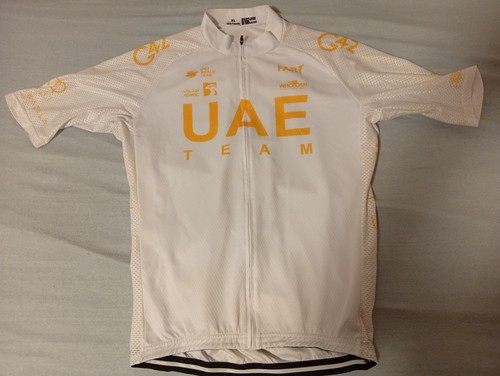 Uae team weiss gold schrift - weiss/gold,