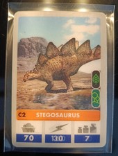 ⭐ Stegosaurus Kelloggs Dinosaurier 3D Karte Im Reich der Giganten Vintage 2000 ⭐