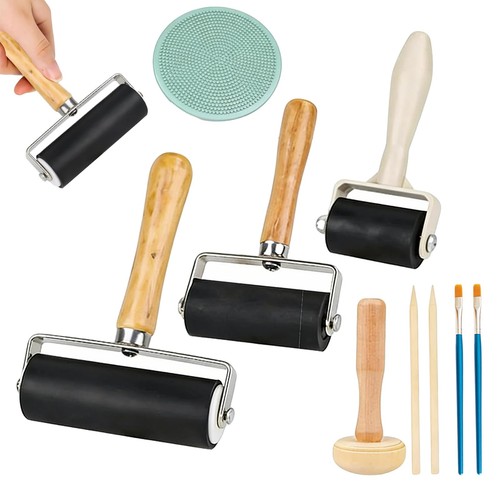 Linoldruck set gummiwalze - linoldruck,