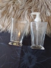 SEIFENSPENDER+ZAHNBECHER  GLAS
