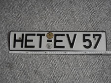 Nummernschild aus DDR - Zeiten