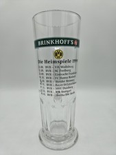 Brinkhoffs Borussia Dortmund 1999 Ergebnisse Heimspiele Bierkrug 0,25l
