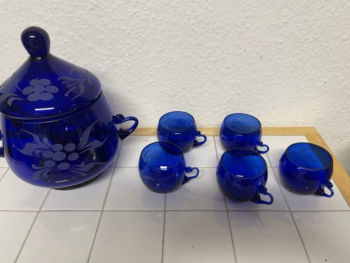 Ddr bowle set glas gläser - glas, 5