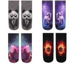 Socken Totenkopf Einhorn Panda