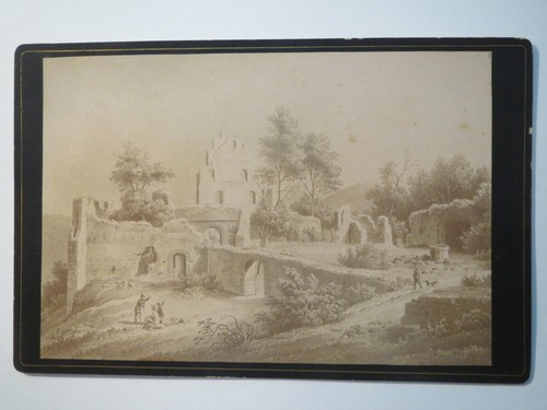 Wanderer rasten bei der burg - wanderer,