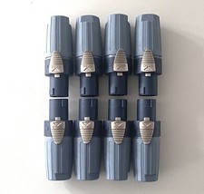 STAC  Speakon kompatible Stecker 4pol Set mit 8 Stück für Lautsprecher Kabel