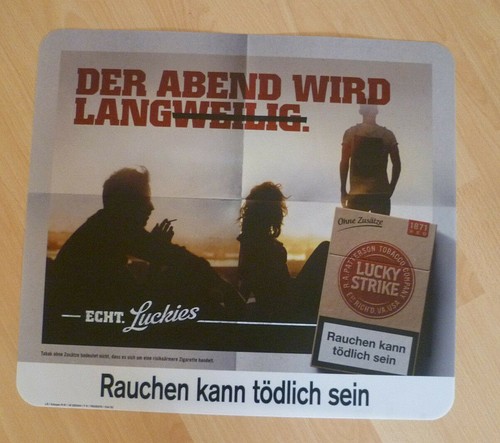 Plakat lucky strike zigaretten - plakat,