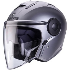 Caberg Soho Jethelm Matt-Gun Metallic Motorradhelm Rollerhelm Visier Sun-Visor