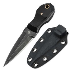 BÖKER PLUS® Pocket Rocket Neck-Knife Fulltang EDC Messer Taktisch D2 G10 Schwarz