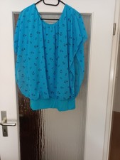 Chiffonbluse  Blau Gr. 44