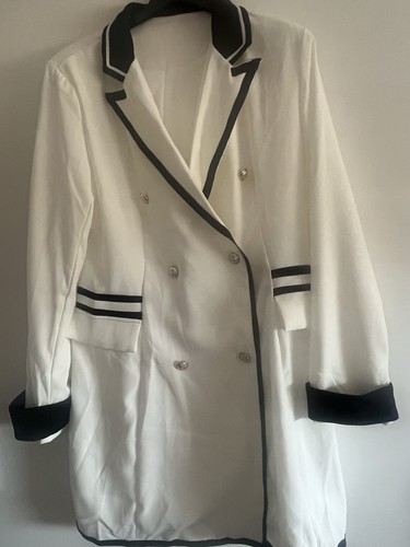 Elegantes weißes trench - weißes,