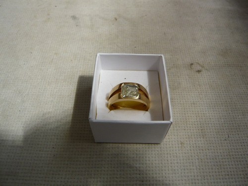 Herrenring gold 750 diamant - herrenring, 750,