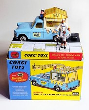 Corgi Toys Nr. 474 - Wall's Ice Cream Van - inklusive Repro Box und Figuren
