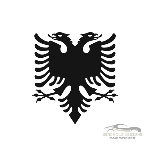 Albanischer adler aufkleber - albanischer,