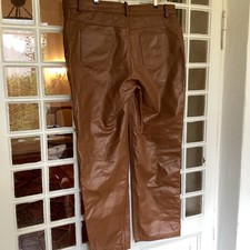 Lederhose , Neu, ungetragen, W 44, Große Größe, Farbton Hellbraun