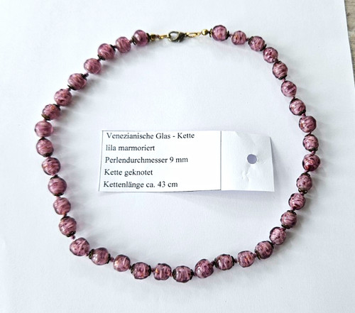 Venezianische glas perlenkette - venezianische, glas-perlenkette