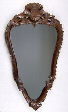 Extravaganter Rustikaler Wandspiegel Spiegel Holzrahmen Nussbaumton Antik-Stil 