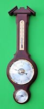 analoge Wetterstation Barometer Hygrometer Thermometer aus massiv Holz dekorativ