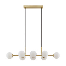 Lindby Kiamo Hängeleuchte Pendelleuchte Deckenlampe Leuchte Glasschirme opal