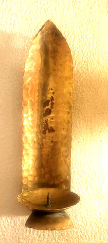 Wandkerzenhalter aus messing - aus,