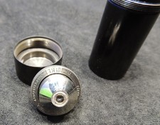 Winkel Zeiss Göttingen Mikroskop Objektiv 5 o.D.  in geschwärzter Metall-Dose