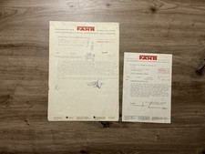 2x Orig. FAHR Traktor Prospekt Brochure Schlepper Deutz Landmaschinen F7