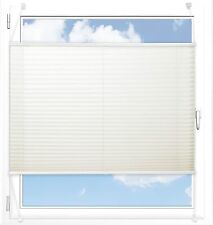 Plissee Rollo/Jalousie Sichtschutz ohne Bohren Klemmfix Crushed 110x100cm✅