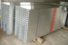 Aluboden mit Stahlkappen 2,57m x 0,61m für Layher und kompatibel neu 