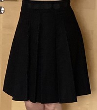 H&M falten Rock schwarz Gr 36