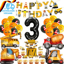 Bagger Geburtstag Deko 3 Jahre