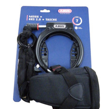 ABUS Fahrradschloss  Rahmenschloss 4650 X + 6KS 2.0 Kette + Tasche ST5950 , AZ