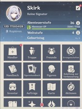 Genshin Impact Account EU AR