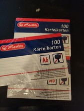 Herlitz Karteikarten DIN A 6