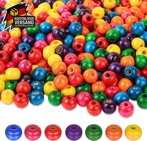 Bunte holzperlen zum - bunte,