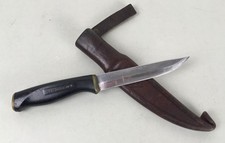 Altes Normark Finn Messer mit Lederscheide - Fiskars Finnland Fischmesser